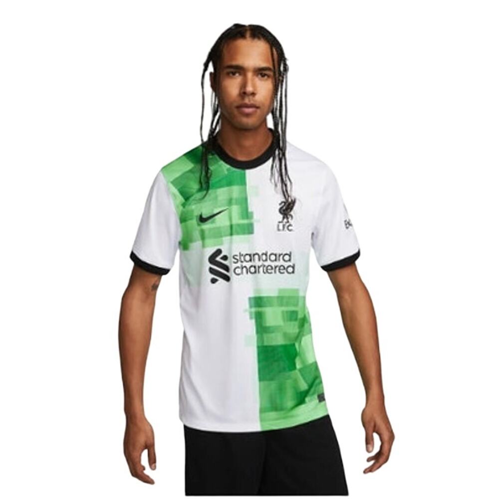 NWT Nike Liverpool FC 2023/24 Stadium Away White Soccer Jersey‎ Men's Size Large